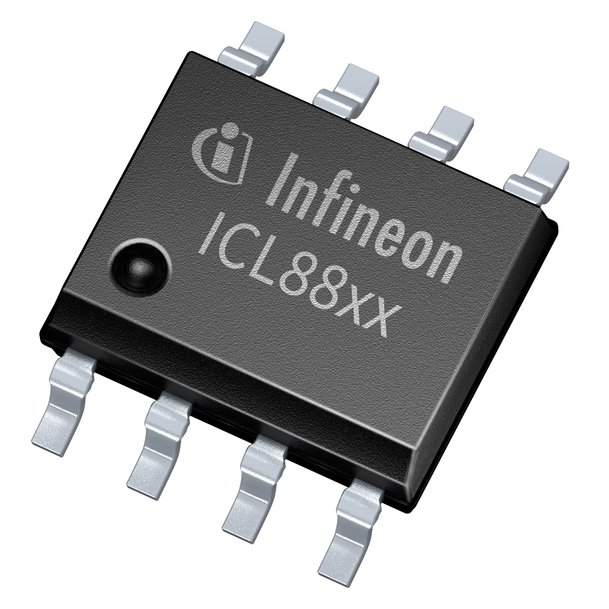 ICL88xx family of single-stage flyback controllers with constant voltage output optimized for cost-effective smart LED drivers